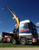Collett Transport Introduce the new Effer 205 Tonne/Meter Crane, the largest of its kind in Europe