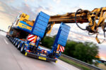 Bauer Spezialtiefbau GmbH new 8-axle DOLL panther trailer sees its maiden voyage