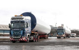 McFadyens Deliver Wind Turbine Towers