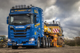 DC Merrett, Scania S730 8x4, Faymonville, Specialist Transport, Dave Merrett, family company, R730 6x4, Scania Avonmouth, Nigel Jones,