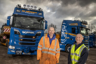 DC Merrett, Scania S730 8x4, Faymonville, Specialist Transport, Dave Merrett, family company, R730 6x4, Scania Avonmouth, Nigel Jones,