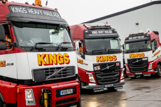 Kings Heavy Haulage, Super Truckers, golden jubilee, 50th anniversary, Volvo Trucks, Steve King, heavy haulage, specialist transport, FH540 8x4 tridem, palfinger cranes, Nooteboom, Broshuis, Andrew Upton, Mark Bartlett, ballast trailer