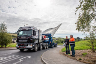 O'Neills Heavy Haulage, Voser Transport, Scheuerle, Adapter Trailer, Wind Transport