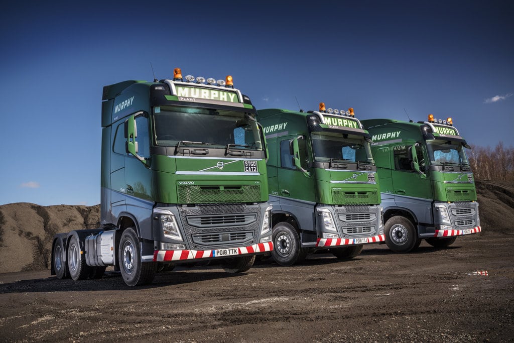 Murphy Group, Murphy Plant, heavy haulage, abnormal load, construction equipment, Volvo Trucks, FH540