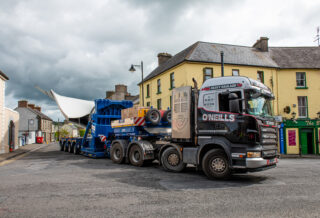 O'Neills Heavy Haulage, Voser Transport, Scheuerle, Adapter Trailer, Wind Transport