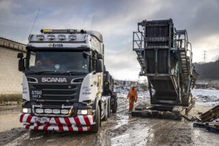 Erith Group Heavy Plant Haulage Scania