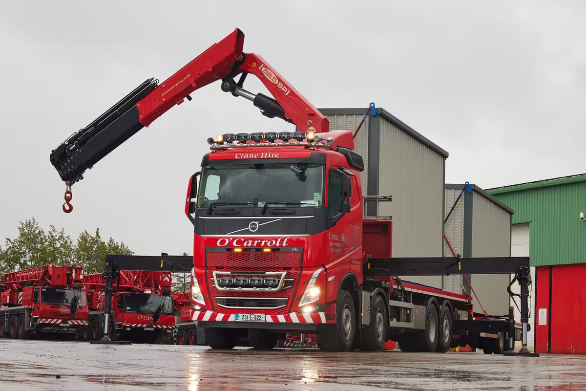 O'Carroll Haulage & Crane Hire Delivers with Volvo FH 8x2