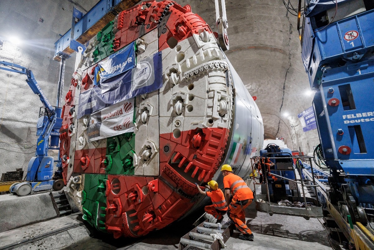 Felbermayr Position TBM in the Brenner Pass