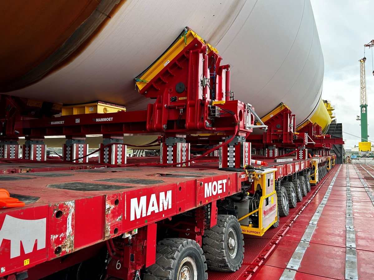 Mammoet's New XXL Monopile Transport