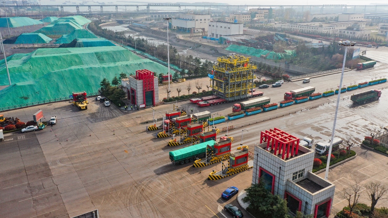 DEUGRO HAVE SUCCESSFULLY DELIVERED A 392-METRIC-TON CO2 REMOVAL SYSTEM FROM RIZHAO TO THE COSCO SHIPYARD QIDONG, CHINA,