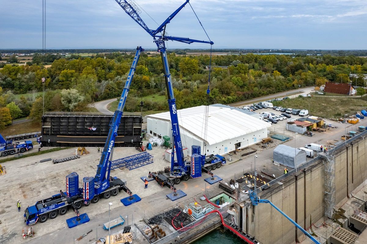 Liebherr Lifts Gambsheim Rhine Lock