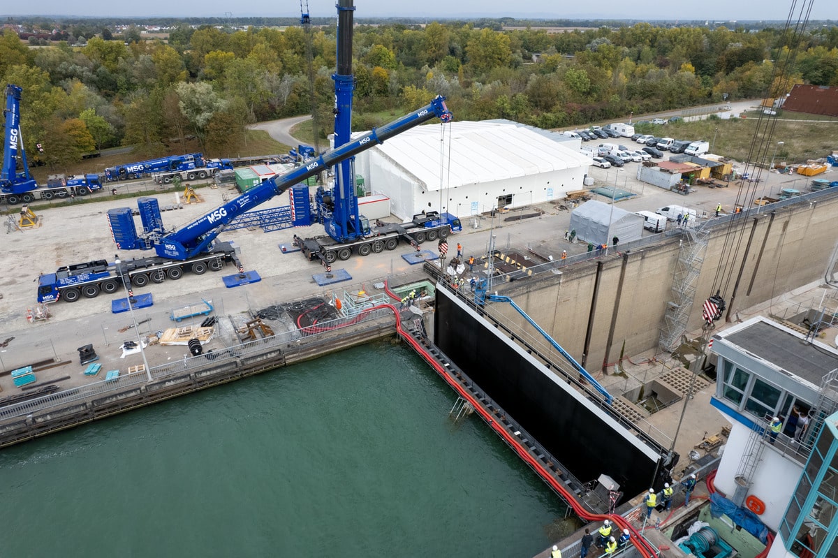 Liebherr Lifts Gambsheim Rhine Lock