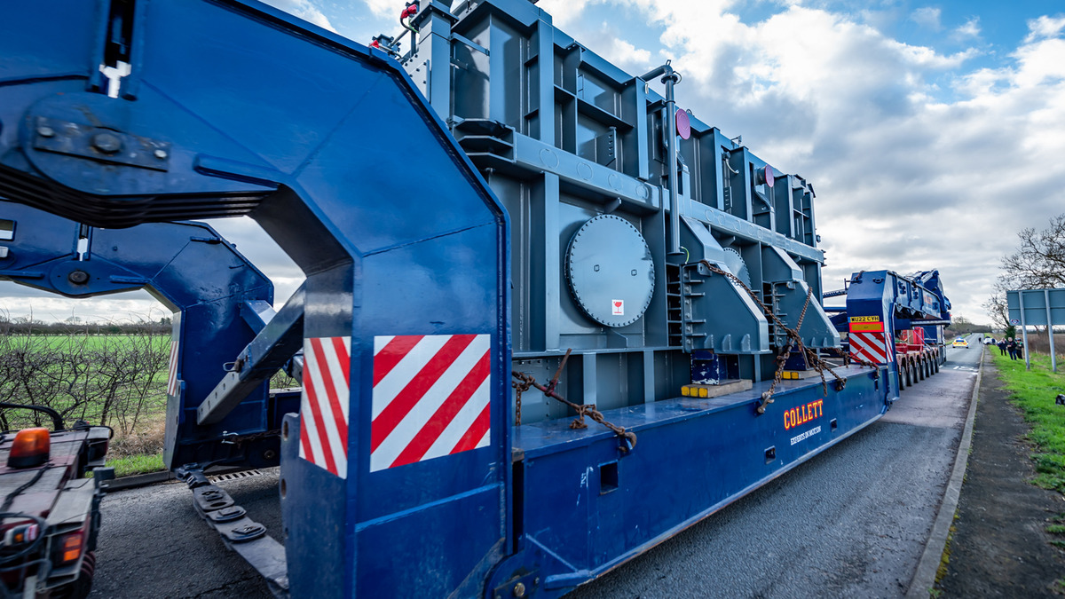 Collett Transport Deliver Two 178Te Transformers to Biggleswade Substation